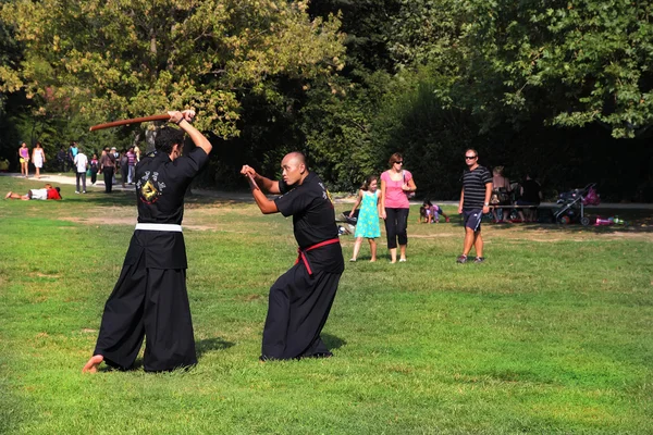 Marseille, frankreich - 26. august: kendo fighters. marseille festiva — Stockfoto