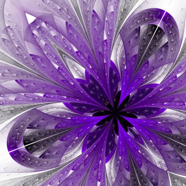 güzel fractal mor. oluşturulan bilgisayar grafikleri.