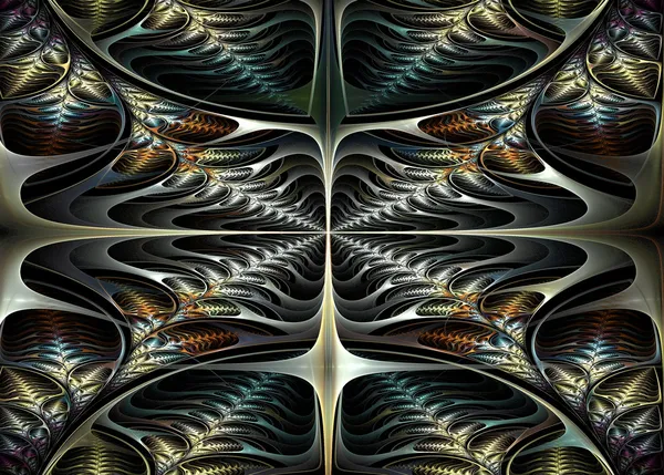 Padrão fractal fabuloso. Gráficos gerados por computador . — Fotografia de Stock