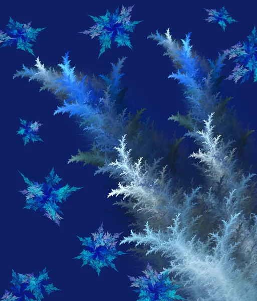 Blue Christmas background in elegant style. Computer generated g — Stock Photo, Image