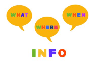 bilgi: çok renkli plastik kids harflerle yazılmış