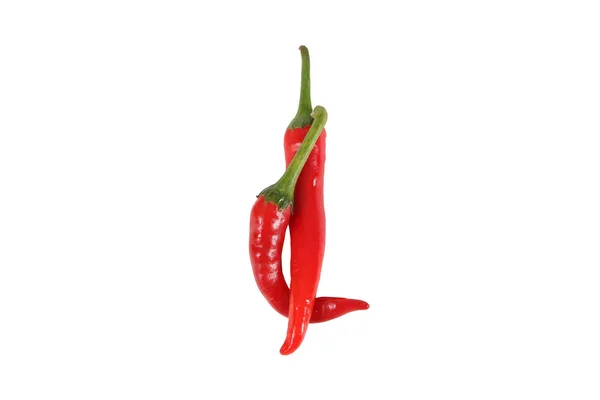 Chilli pepř izolované na bílém pozadí — Stock fotografie