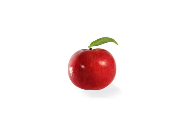 Färskt äpple på en vit bakgrund — Stockfoto