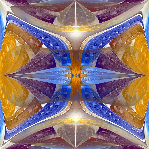 Multicolor fraktalna wzór. grafika komputerowa generowane. — Zdjęcie stockowe