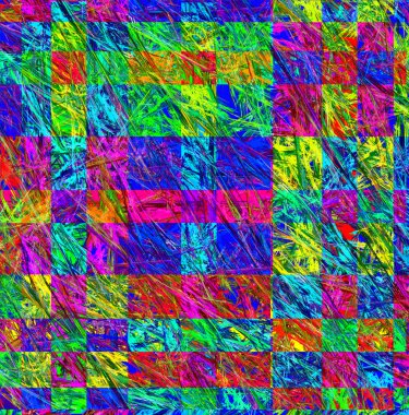 güzel fractal çiçek mavi ve bej Lila zemin üzerine.