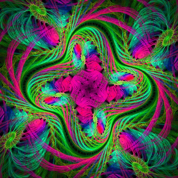 Beautiful fractal pattern in the style of knitted fabric. — Stock Photo, Image