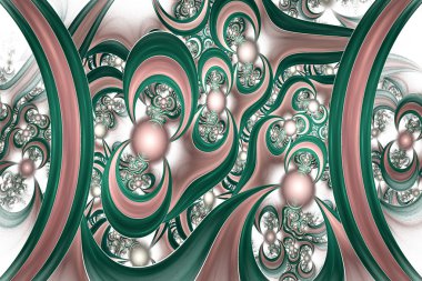 çok renkli muhteşem fraktal desen. collectiont - ağaç yapraklar.