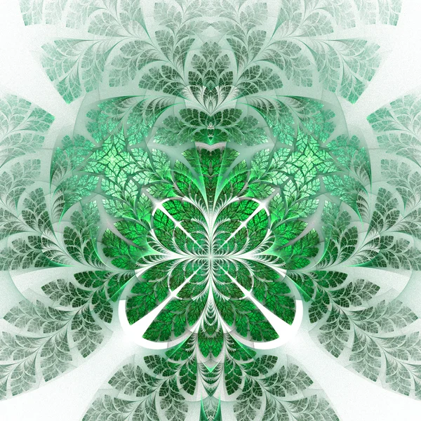 Fabuloso patrón fractal en verde. Colecciónt - follaje del árbol . — Foto de Stock