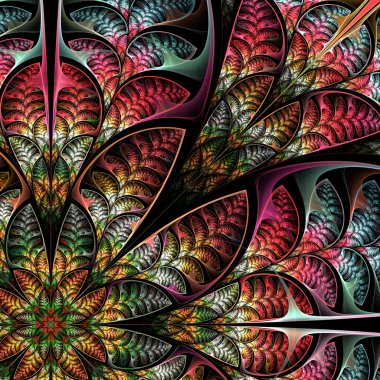 çapraz simetrik model kırmızı yaprakları. koleksiyon - tr