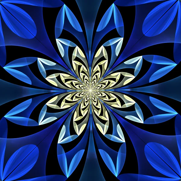 Fabuleux motif symétrique des feuilles. Généré par ordinateur — Photo