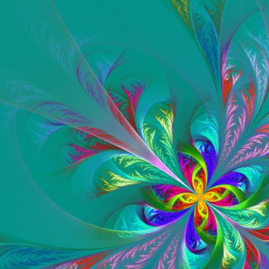 maswerk przekątnej symetrycznego multicolor fraktali. mroźny wzór