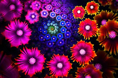 çiçek background. oluşturulan bilgisayar grafikleri.