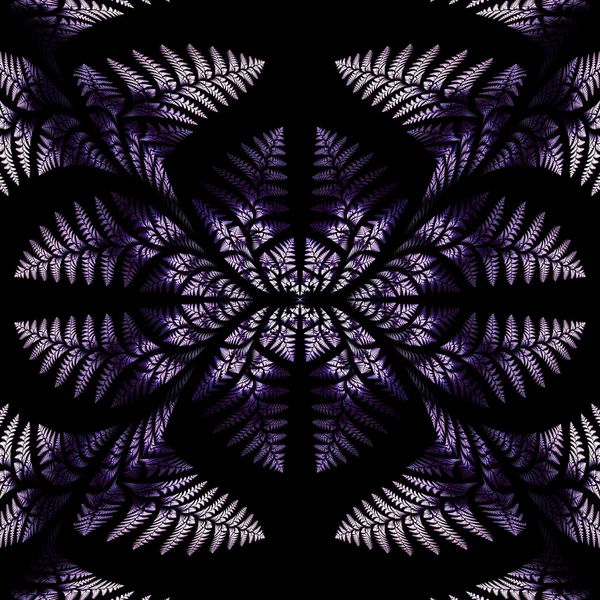 Fabulous symmetric pattern of the leaves in purple. — Stock Photo, Image