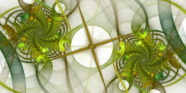 Symetryczny wzór z siatki i bukiety spirale. g komputera — Zdjęcie stockowe
