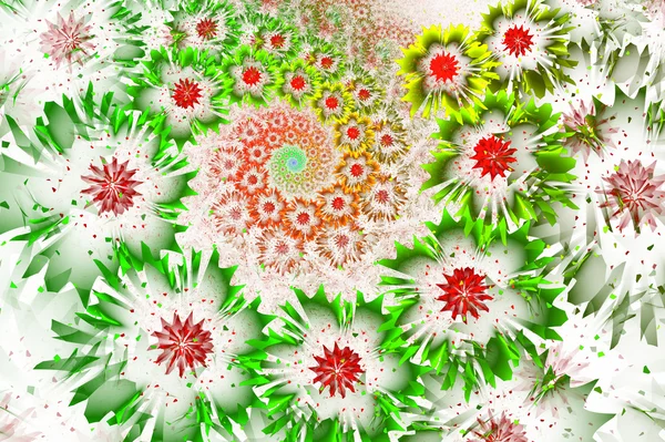 Blomma bakgrund i fractal design dator genereras grafik. — Stockfoto