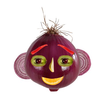 sağlıklı yediğine. komik surat soğan yapılan