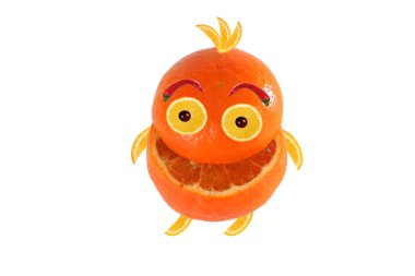 tavuk gibi komik komik küçük turuncu