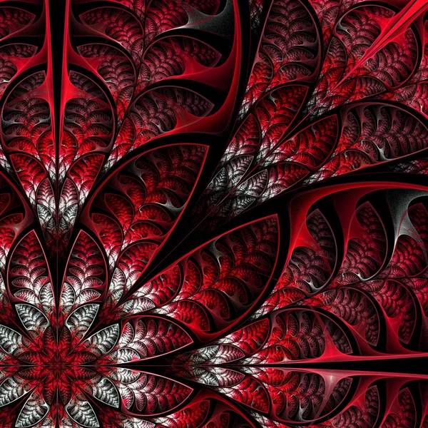 Przekątnej symetryczny wzór liści w kolorze czerwonym. kolekcja - tr — Zdjęcie stockowe