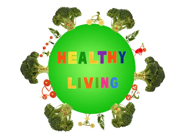 Leva hälsosamt för en grön planet — Stockfoto
