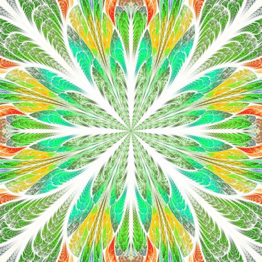 vitray pencere stili simetrik desen.