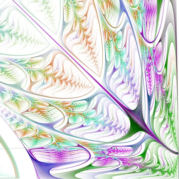 Fabulous pattern of the leaves. Computer generated graphics. — Stock Photo, Image