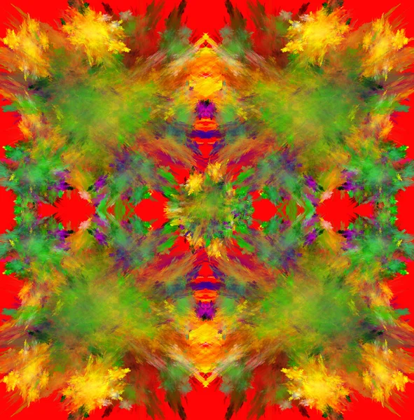 renkli simetrik fraktal arka plan. oluşturulan bilgisayar