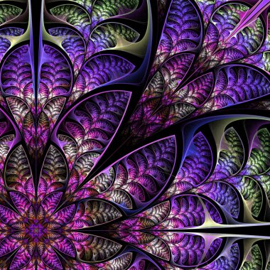 Mavi yaprakların köşegen simetrik desen. koleksiyon - t