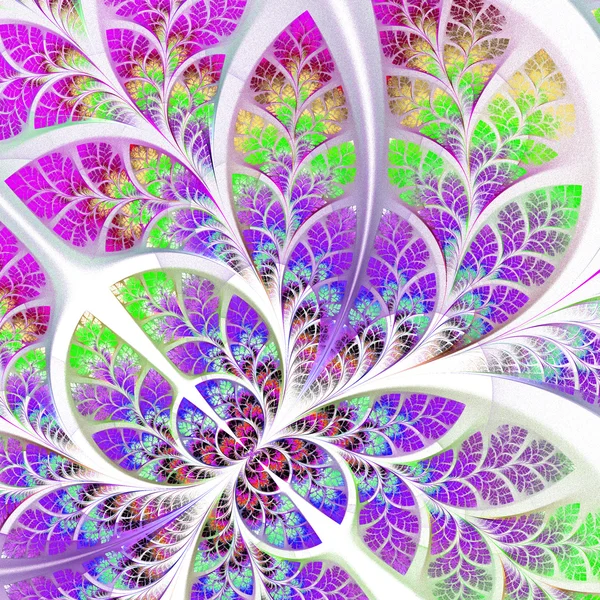 Fabuloso patrón fractal en púrpura y rosa. Colección - árbol f — Foto de Stock