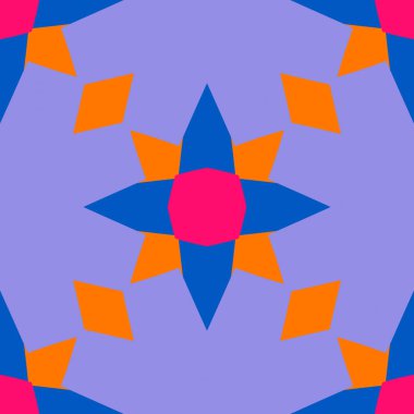 Basit trend simetrik geometrik desen. Moda tasarımı ve ev dekorasyonu için harika. Tekstil, seramik fayanslar, goblen, halı, battaniye, yatak örtüsü, kumaş, duvar kağıtları için şablon.