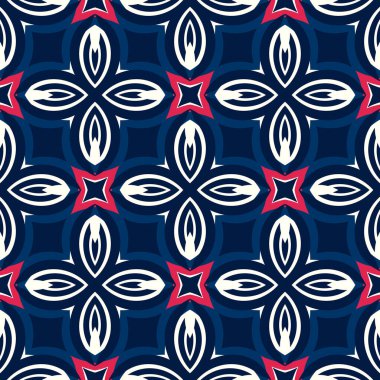 Kusursuz soyut geometrik çiçek deseni. Moda tasarımı ve ev dekorasyonu için harika. Duvar halısı, battaniye, yatak örtüsü, kumaş, seramik fayanslar, duvar kağıtları için süs..