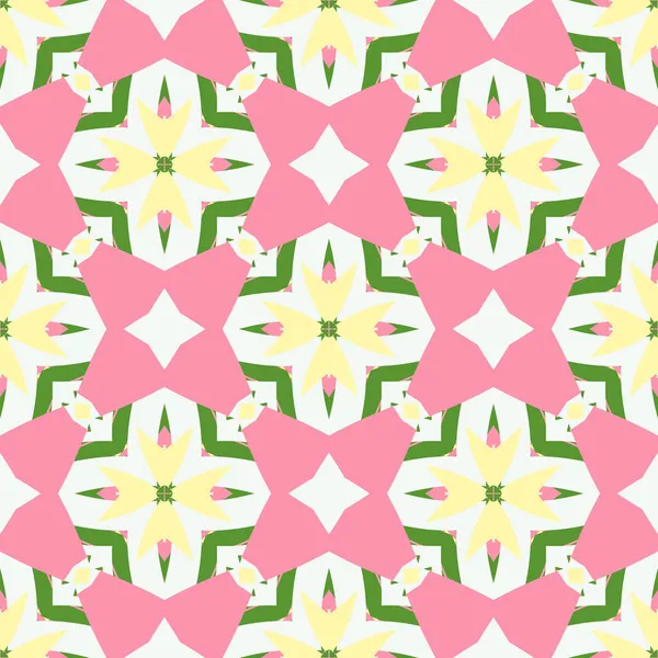 Patrón Floral Geométrico Abstracto Sin Costuras Ideal Para Diseño Moda — Foto de Stock