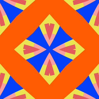 Basit trend simetrik geometrik desen. Moda tasarımı ve ev dekorasyonu için harika. Tekstil, seramik fayanslar, goblen, halı, battaniye, yatak örtüsü, kumaş, duvar kağıtları için şablon.