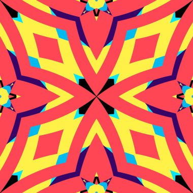 Basit trend simetrik geometrik desen. Moda tasarımı ve ev dekorasyonu için harika. Tekstil, seramik fayanslar, goblen, halı, battaniye, yatak örtüsü, kumaş, duvar kağıtları için şablon.