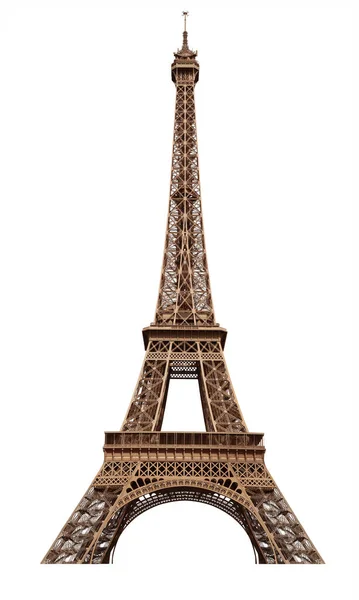 Isolated Tour Eiffel White Background — Zdjęcie stockowe