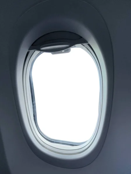 Het Uitzicht Door Patrijspoort Van Het Vliegtuig — Stockfoto