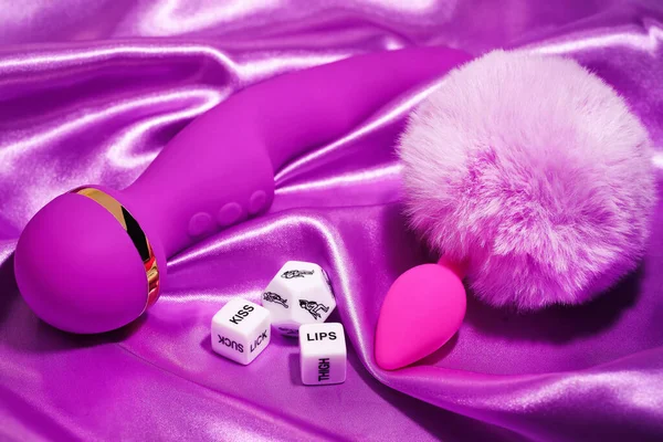 stock image Pink Vaginal exercise machines for intimate.Vibrator for sex games. Toys for adults.Toys only for adult,massagers , vibrators for sex games.