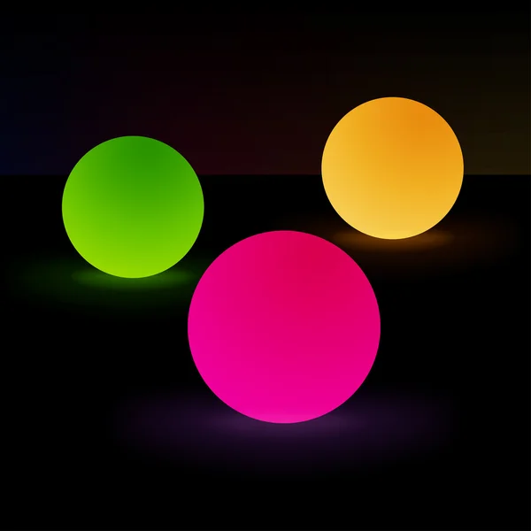 Glowing balls — Stock Vector