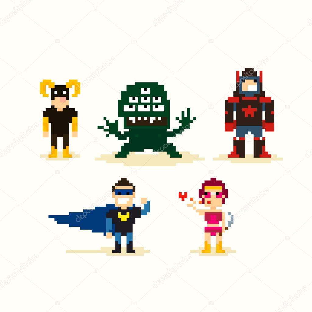 Pixel Superheroes