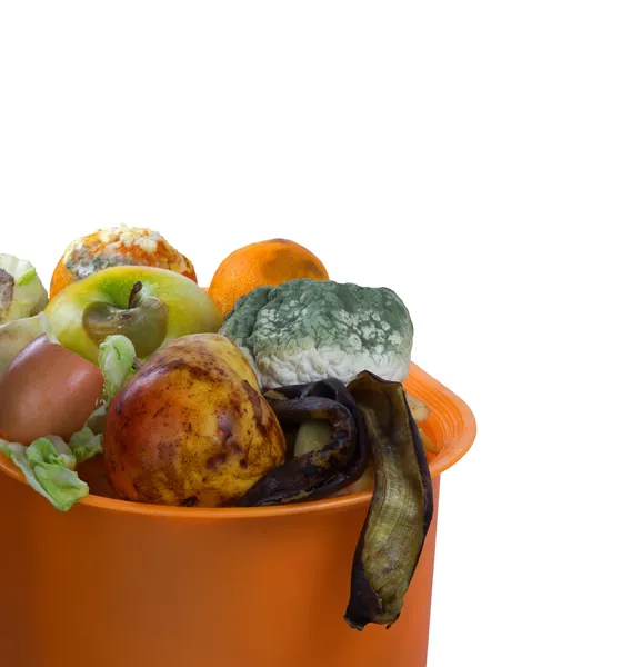 Klaar voor compost. geïsoleerd. — Stockfoto