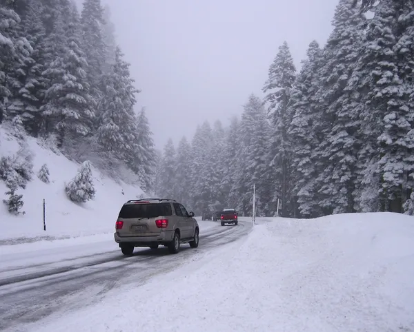 Winterweg — Stockfoto