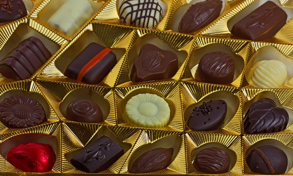 Doos van de beste chocolade — Stockfoto