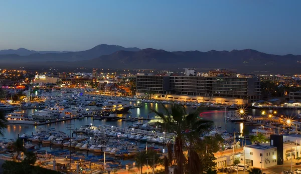 Los Cabos, Mexico night view from above — Stock Photo, Image