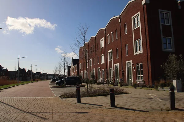 Neue Häuser Wohngebiet Koningskwartier Zevenhuizen Den Niederlanden — Stockfoto