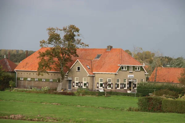 Ancienne Ferme Nommée Ver Hitland Bord Rivière Hollandsche Ijssel Nieuwerkerk — Photo