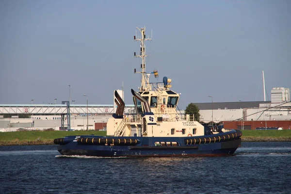 Bogserfartyg Svitzer Typhoon Noordzeekanaal Westpoort Harbour Amsterdams Hamn Nederländerna — Stockfoto