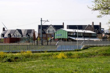 Waddinxveen Triangel istasyonundaki binalar Hollanda 'nın aynı isimli yerleşim bölgesinde.