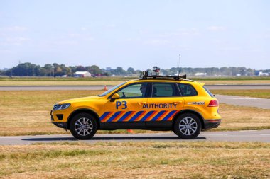 P3 airport Authority from Amsterdam Schiphol Airport at Polderbaan in the Netherlands