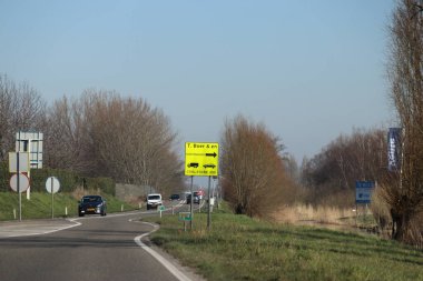 Direction sign of slaughterhouse Boer along N219 in Nieuwerkerk aan den IJssel in the Netherlands