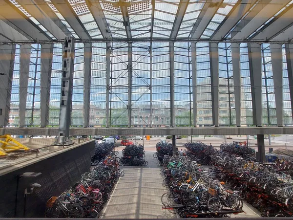 Walls Roof Glass Modern Rotterdam Central Station Netherlands — Foto de Stock