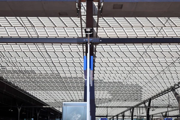 Walls Roof Glass Modern Rotterdam Central Station Netherlands — Foto de Stock